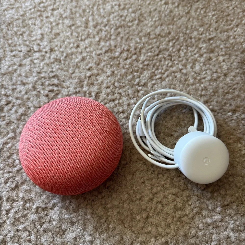 Google Home Mini, Coral, Red/Orange